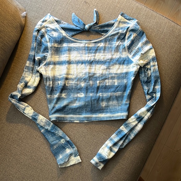 Tie Dye Long Sleeve Bikini